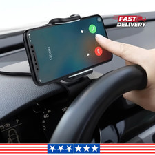 Car Dashboard Phone Holder Buckle Clip 360  Rotary Mount
