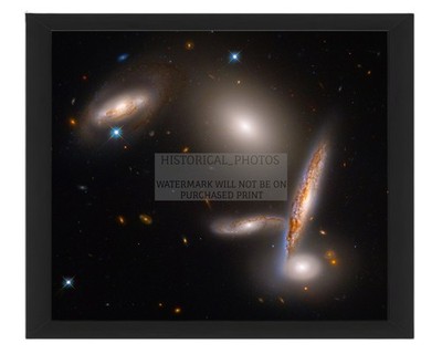 HICKSON COMPACT GROUP 40 GALAXY GROUP 8X10 FRAMED PHOTO