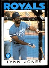 Lynn Jones 1986 Topps #671 Royals MLB READ FREE SHIPPING AutographDen