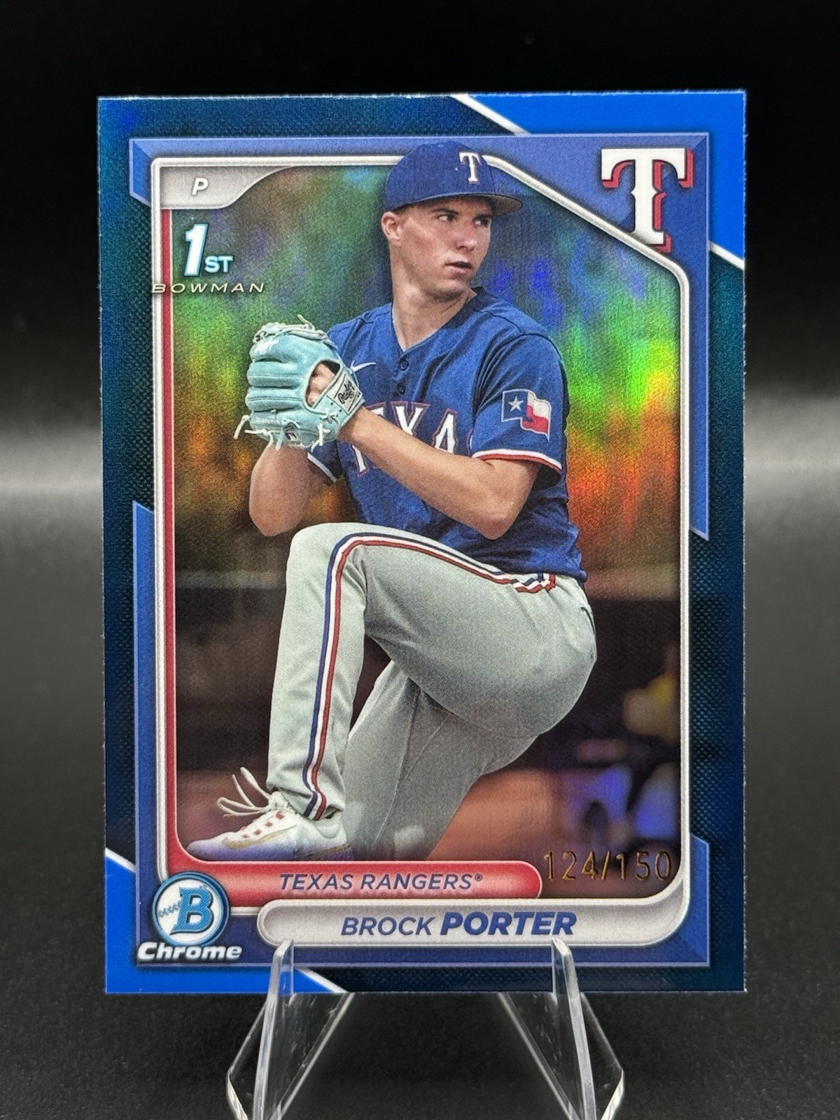 2024 Bowman Chrome Prospects Brock Porter #BCP-36 Blue Refractor /150 1st Bowman
