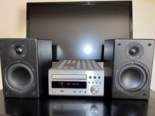 Denon RCD-M37DAB DAB + Micro HI-FI CD Receiver, Remote Control and Speakers