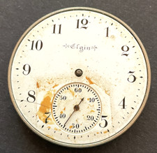 Antique 1900 Elgin Grade 234 Pocket Watch Movement Parts/Repair 12s 7j USA
