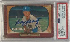 Bobby Shantz Kansas City A's 1955 Bowman PSA DNA Auto 10 3t All-Star 58 WS Champ