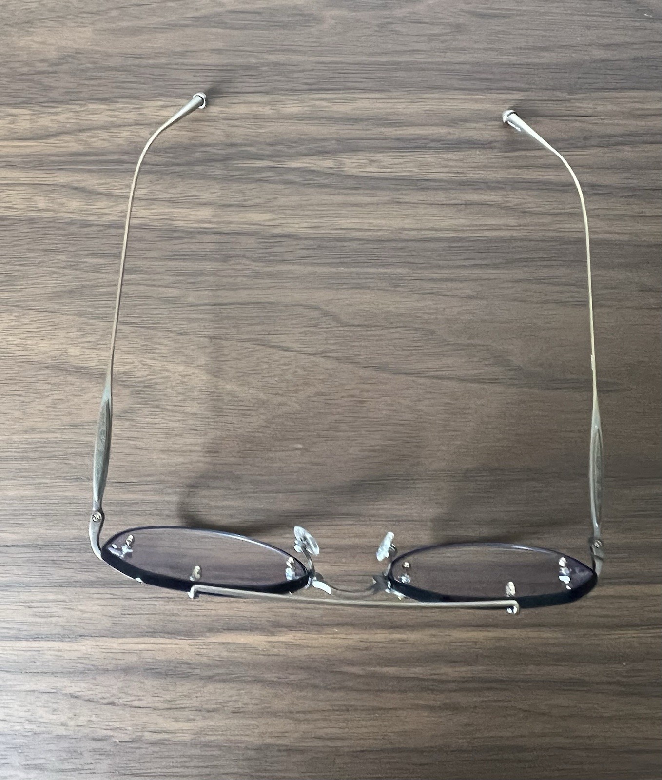 NIB Matsuda M3121 53-23-145 Navy/Antique Gold/ Light Blue Tint Lens Sunglasses