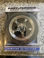 Fast & Furious Collection Blu-ray 7-Disc Set Limited Edition Wheel Shape Box Set