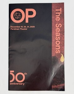 FREE SHIP Program: The Seasons, Opera Philadelphia, Dec. 2025. Includes insert