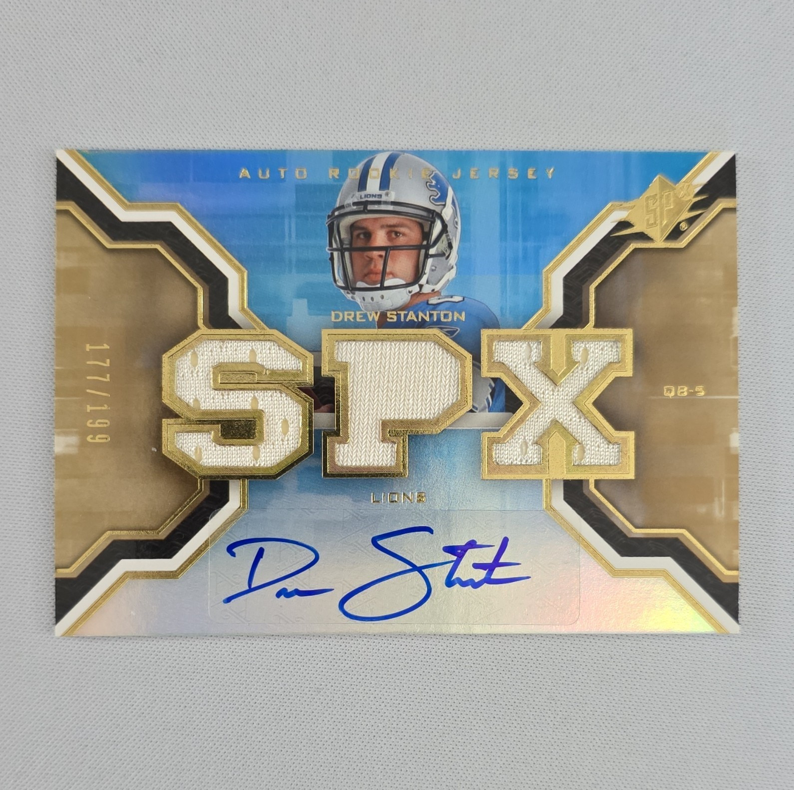 Drew Stanton Spx #199 Autograph-Gold