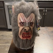 Trick Or Treat Studios Wilkołak Pełna głowa Lateksowa Maska Siwe włosy