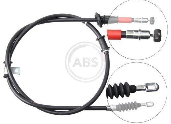A.B.S.-OE K19637-OE Cable Pull, parking brake for MITSUBISHI