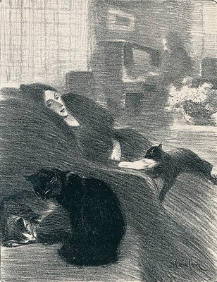 Quand Nous Serons Vieux Chansons De Femmes 1897 An illustration Ch- Old Photo