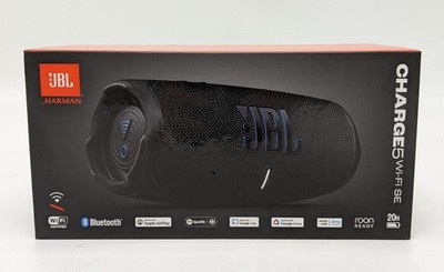 JBL Charge 5 Wi-Fi SE Waterproof Speaker Auracast Black 1-Yr
