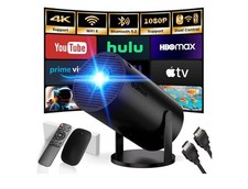 Mini Projector with WiFi and Bluetooth Built-in Apps Smart Projector Support 4K