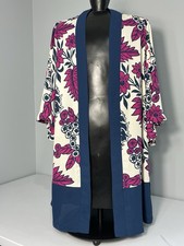 LuLaRoe Aurora Bell Sleeve Kimono M Navy Mage...