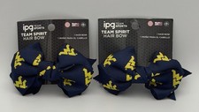 Ipg Team Sports WVU Team Spirit Hair Bow Set Of 2 - West Virginia University