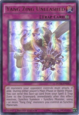 Yang Zing Unleashed - DUEA-ENDE2 - Ultra Rare - Limited Edition - Lightly Played