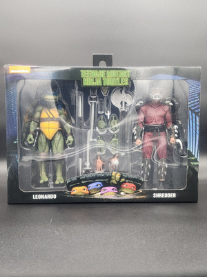 NECA TMNT 7'' Leonardo vs Shredder Rooftop Battle *20% RETAIL*