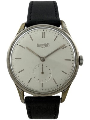 Jumbo Herrenarmbanduhr Eberhard & Co 30 Calatrava Handaufzug 38mm, funktioniert