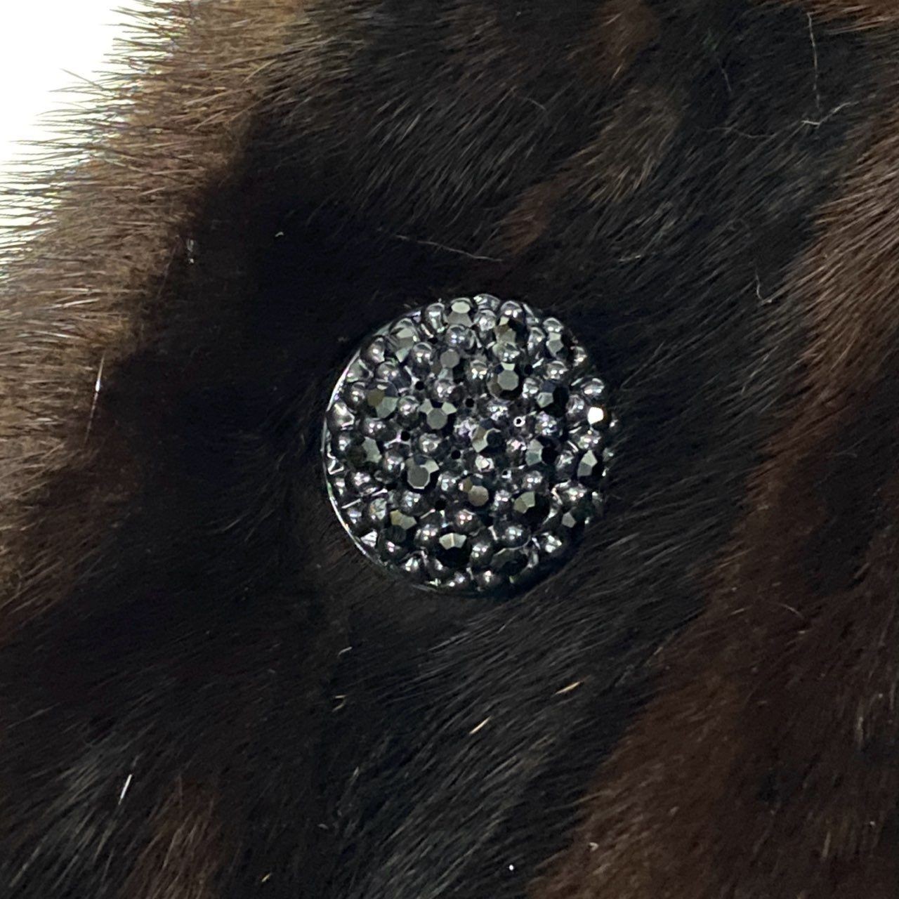 Estardo Di Valentino Mink Long Coat Dark Brown F Size Women Authentic From Japan thumbnail 8