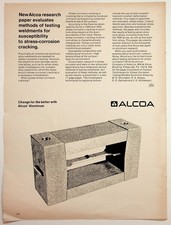 ALCOA 1960s Stress Corrosion Cracking Research Paper Ad Vintage Ephemera