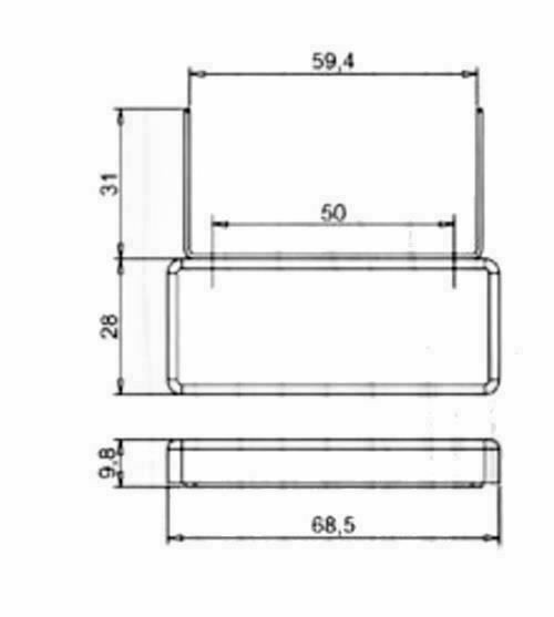 Artec Jazz Vintage Artist Side Mounted Mini Humbucker Pickup Chrome