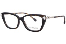 Swarovski SK2011 1002 Eyeglasses Frame Women's Havana Full Rim Cat Eye 53mm