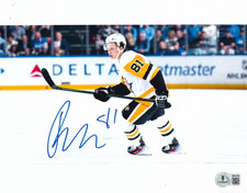 BEN KINDEL signed (PITTSBURGH PENGUINS) Hockey 8X10 photo BECKETT BAS BW52108