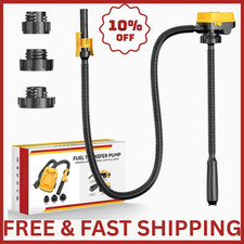Cordless Fuel Transfer Pump with Auto-Stop, 3.2 GPM Flow Portable Fuel Pump