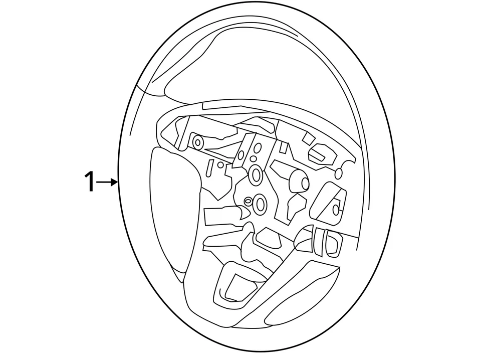 Volante Lincoln MKZ 2015-2016 2015-2017 Lincoln MKZ FP5Z3600 piezas - nuevo OEM Foto 4 de 4