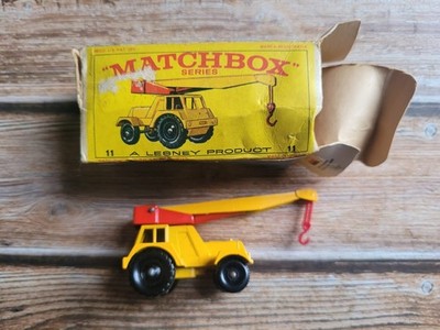 LESNEY MATCHBOX No11 JUMBO CRANE Top Zustand OVP TT Scale 1/96