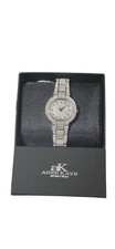 Adee Kaye Beverly Hills Womens Watch Crystal Stainless Steel AK2035-L Silver Ton