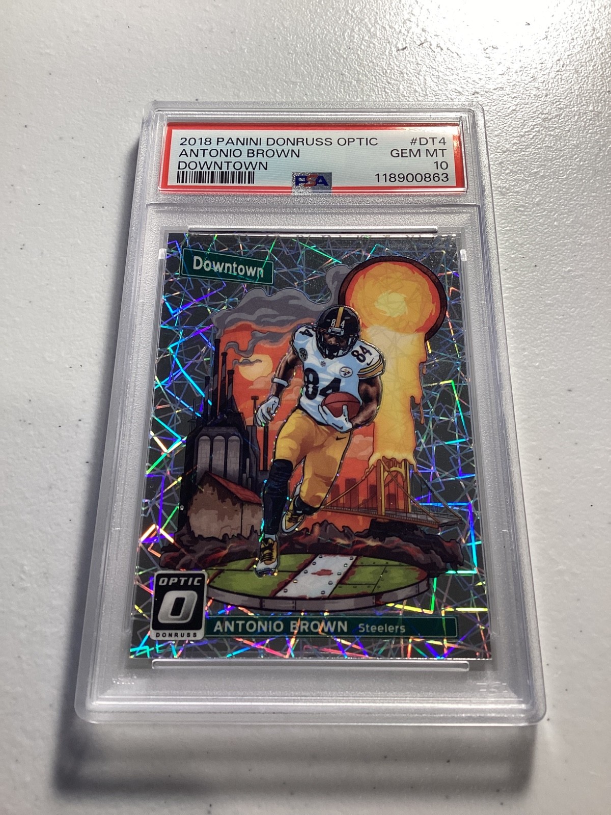 2018 Donruss Optic - Downtown Antonio Brown #DT-4