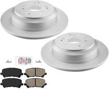 Improved Performance Disc Brake Rotors Disc Brake Pads Fits 2014-2016 Acura MDX
