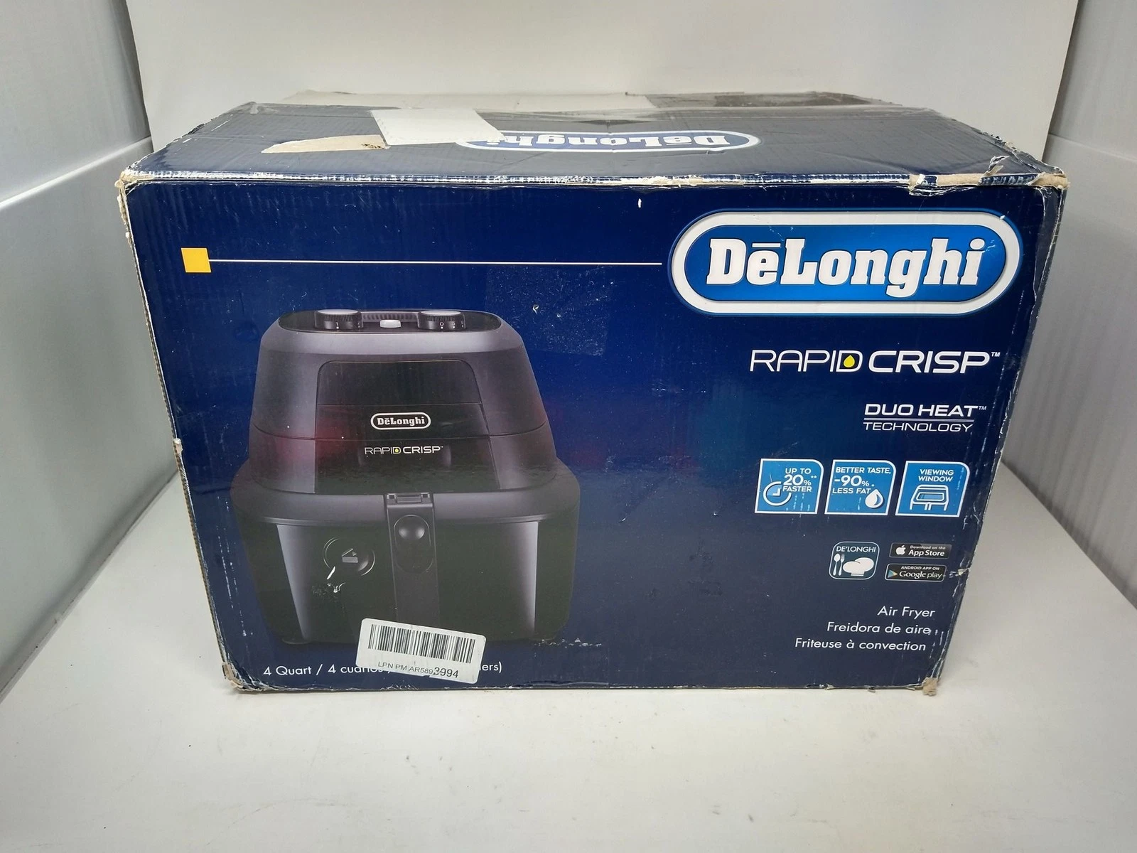 DeLonghi Rapid Crisp Air Fryer 4 Quart Duo Heat Technology Viewing Window
Opens in a new window or t