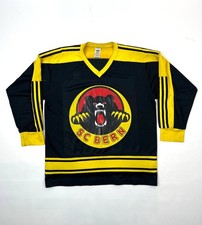 SC Bern Switzerland Hockey Jersey 80s Adidas Trefoil Made in West Germany Vtg XL