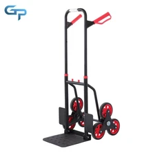 Folding Stair Climbing Hand Truck Load Capacity: 440lbs Flat 300lbs Climbing