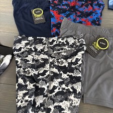 NWT Athletic Works Shorts Boys Size M 8 4 Pairs E-17