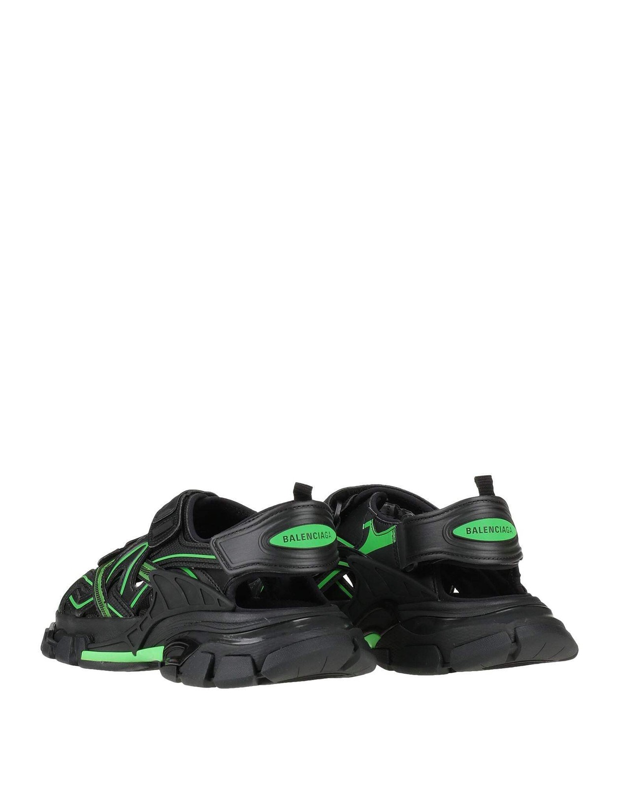 Balenciaga Track Sandal 'Black Fluo Green' thumbnail 4