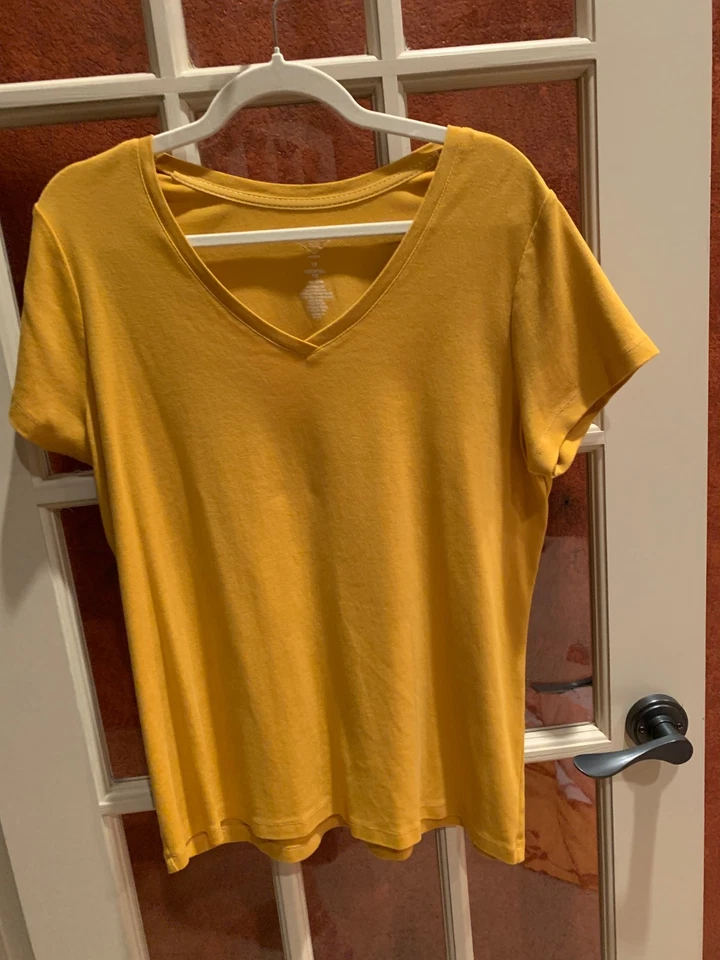 Lote de 5 NUEVAS Camisetas St Johns Bay Cuello en V Manga Corta Talla 1X Rojo Blanco Dorado Foto 3 de 4