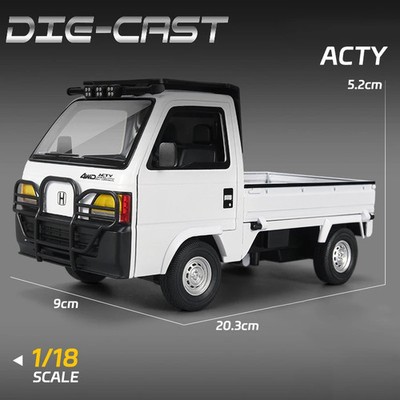 1:18 Honda ACTY Pickup Alloy Diecast Model Van Sound Light Kid's