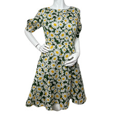 Kate spade NY Women s Kate Daisy Puff-Sleeve Dress, Courtyard Size 00