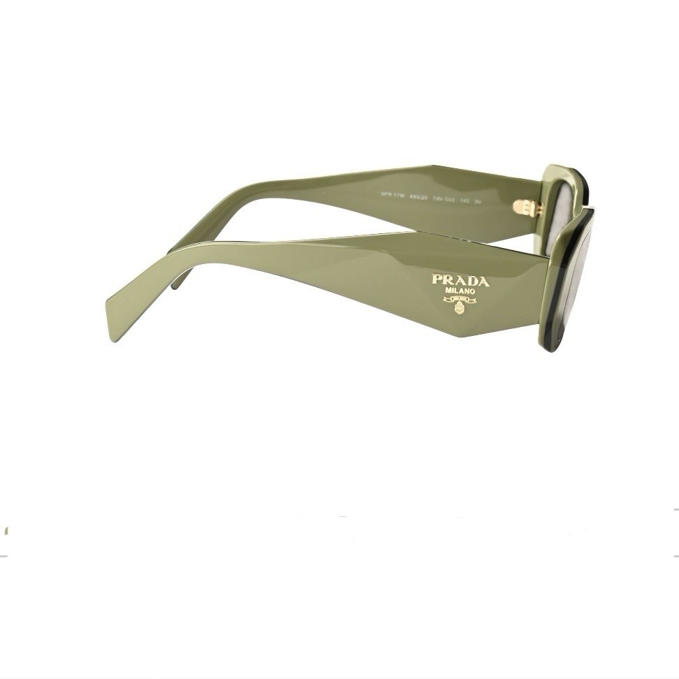 PRADA Milano Olive Rectangular Sunglasses Made in… - image 5