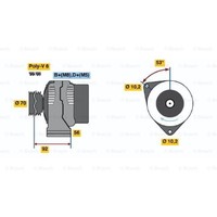 Bosch Generator Lichtmaschine 80A 14V FüR Peugeot Expert Scudo Combinato Ulysse