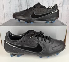 Nike Tiempo Legend 9 Elite FG Black Blue CZ8482-001 Men's Size 7 / Women's 8.5