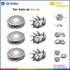 Electric Shaver Replacement Heads Waterproof 3-Pack for Close Shaving