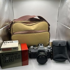 Canon AE-1 Camera Bundle w 50mm Lens and more