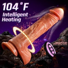 High Quality Thrusting with Vibrate and Heating, Liquid Realistic Toy for Women
