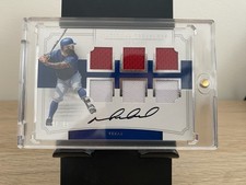 2017 Panini National Treasures - Six Swatch Signatures Mike Napoli #SSS-MN...