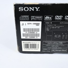 ony PlayStation 2 SCPH-50000NB Midnight Black Console w/ Controller Boxed