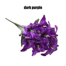 Best Artificial 45cm Stargazer Lillies 10 Head Flower Spray Bunch lily decor new