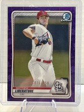 2020 Bowman Draft #BD-198 Matthew Liberatore Chrome Purple #/250 (39)